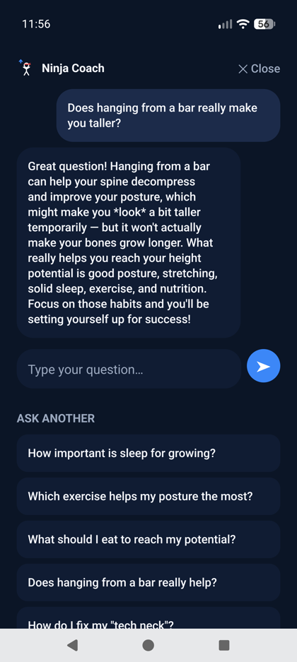 The Ninja Coach answering a question about habits